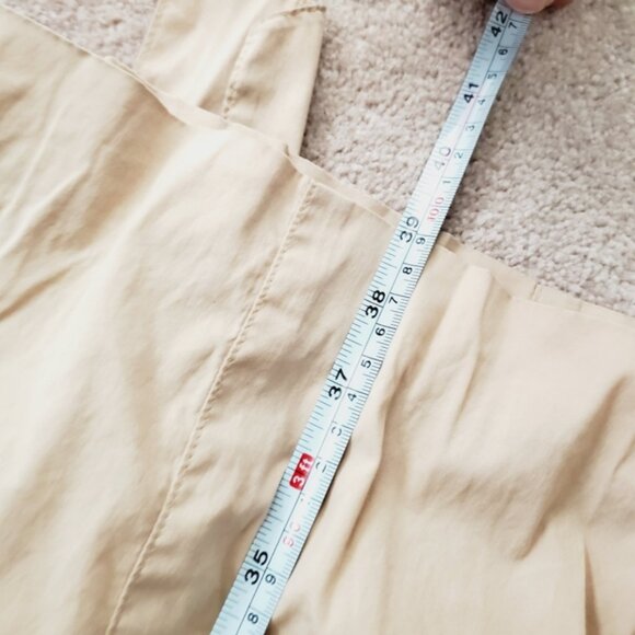 Anne Klein Cotton Safari Preppy Old Money Belted Button Down Shirt Dress 12 - Picture 6 of 8